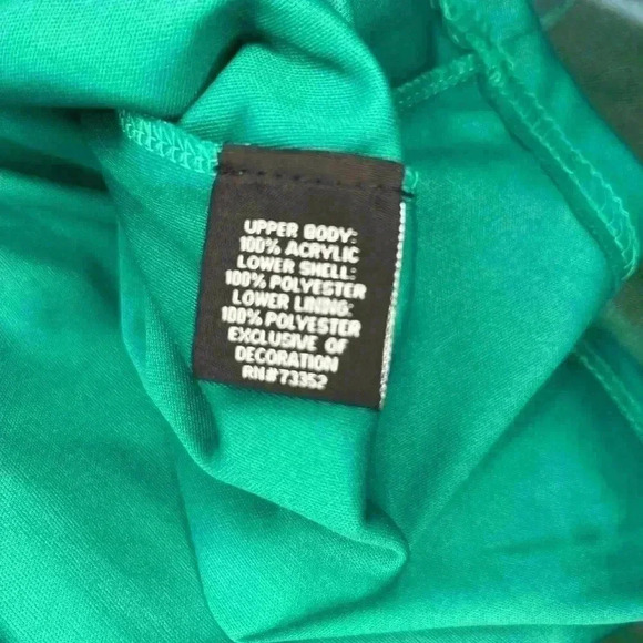 NWT Women’s Green Tulle Sequin Elf Christmas Holiday Sweater Dress Size XXL - Picture 8 of 9